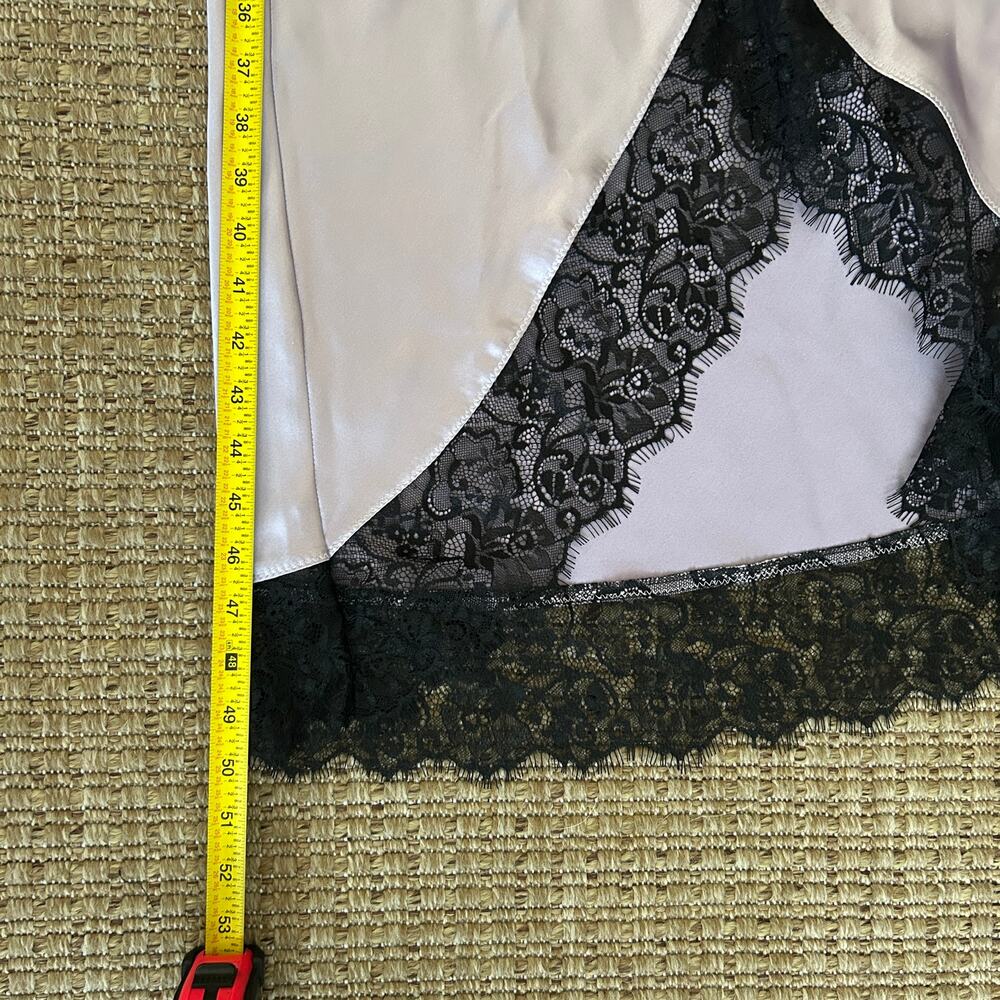 AllSaints Lavender Black Lace Slip Praia Dress Size US 4 - Picture 10 of 11